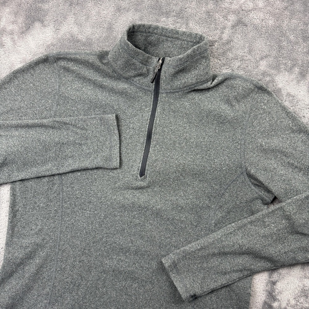 REI Co-op Pullover Womens M Gray Quarter‎ Zip Sweater Fleece Polyester Outdoor